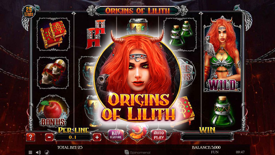 Origins of Lilith by Spinomenal slot review